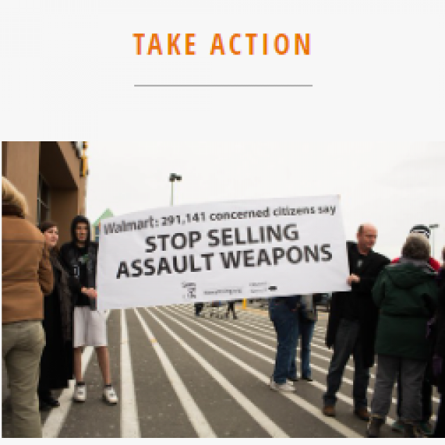 Protest against assault weapons