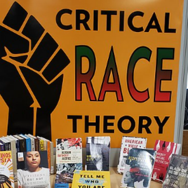 Critical race theory book display