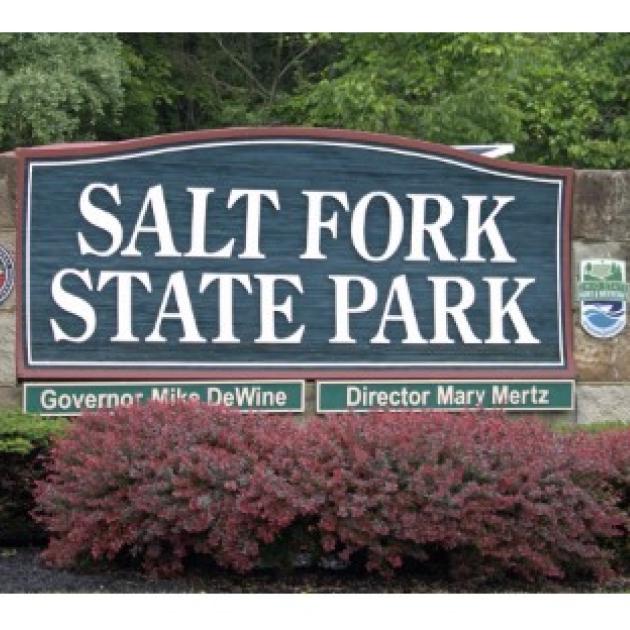 Sign for Salt Fork State Park