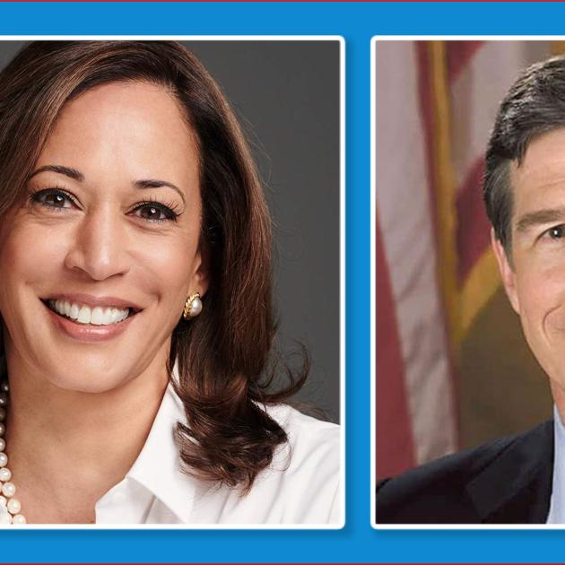 Kamala Harris and Roy Cooper