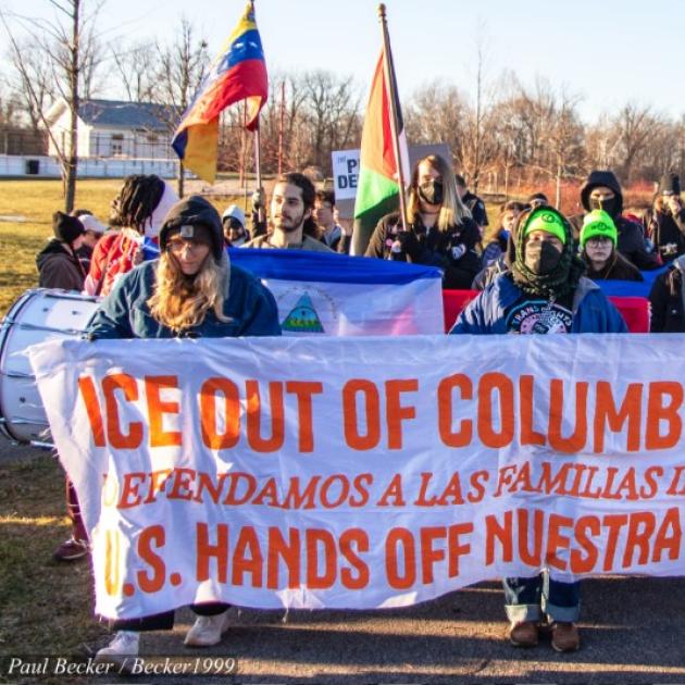 Anti-ICE protest
