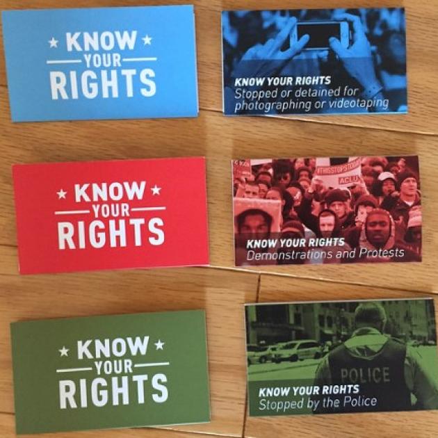 Know your rights brochures