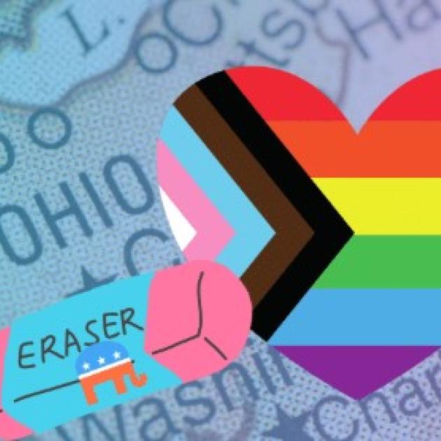 Rainbow and trans artwork