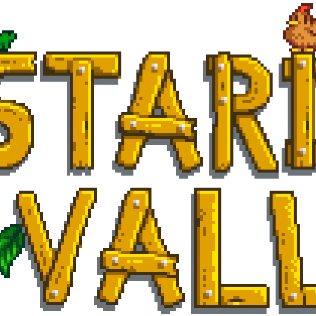 Words Stardew Valley like the letters are made out of woo