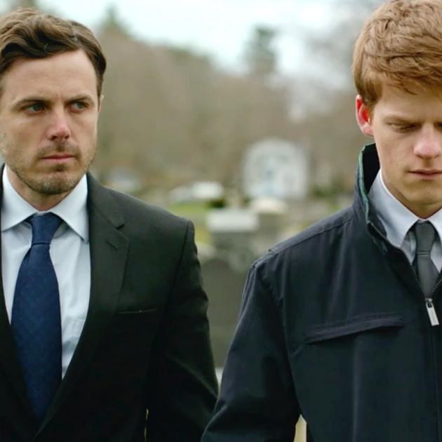 Lee Chandler (Casey Affleck, left) has a difficult relationship with nephew Patrick (Lucas Hedges) in Manchester by the Sea.