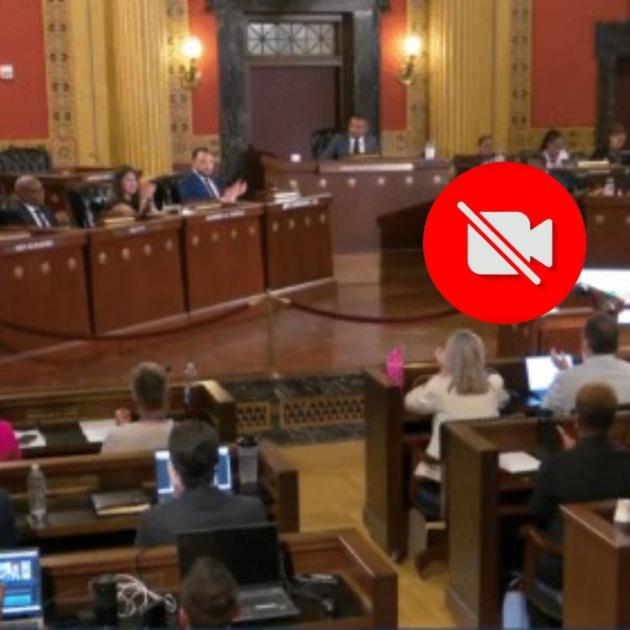 City Council with a no camera icon on it