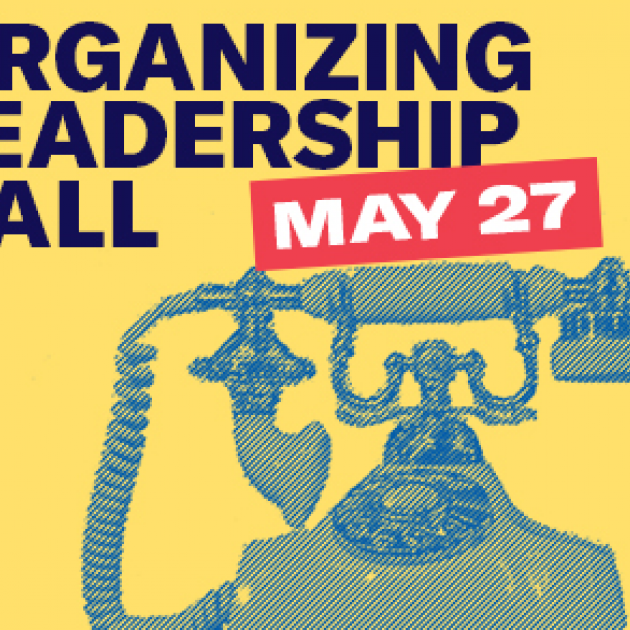 Old fashioned phone and words Organizing Leadership Call May 27