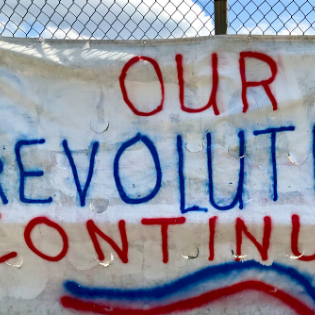 Our Revolution Continues banner