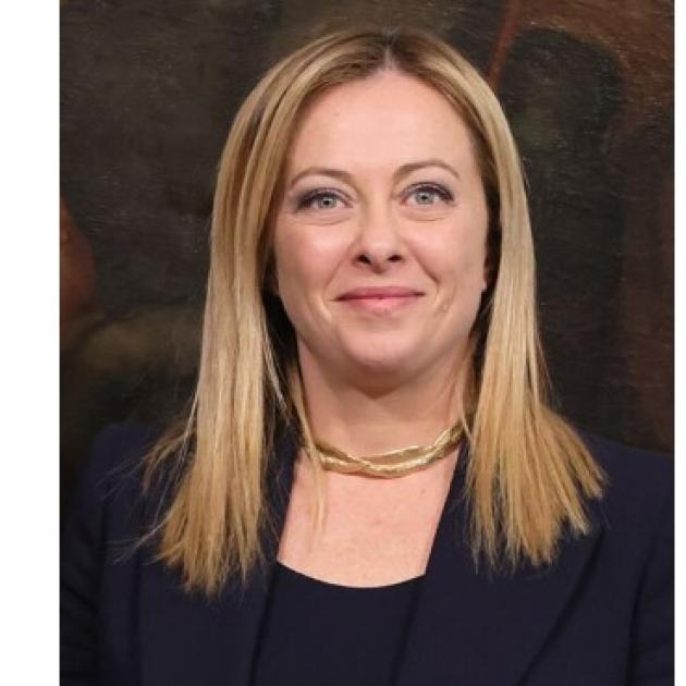 Blonde woman smiling