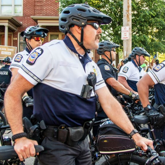 Police on bikes