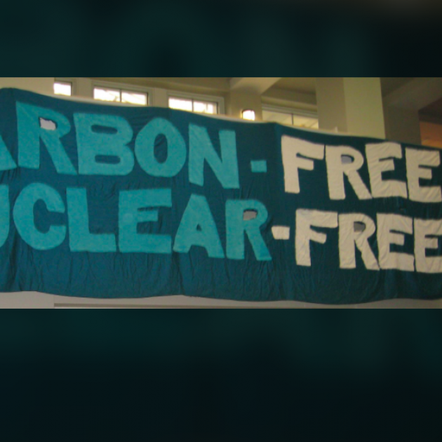 Carbon-Free, Nuclear-Free banner