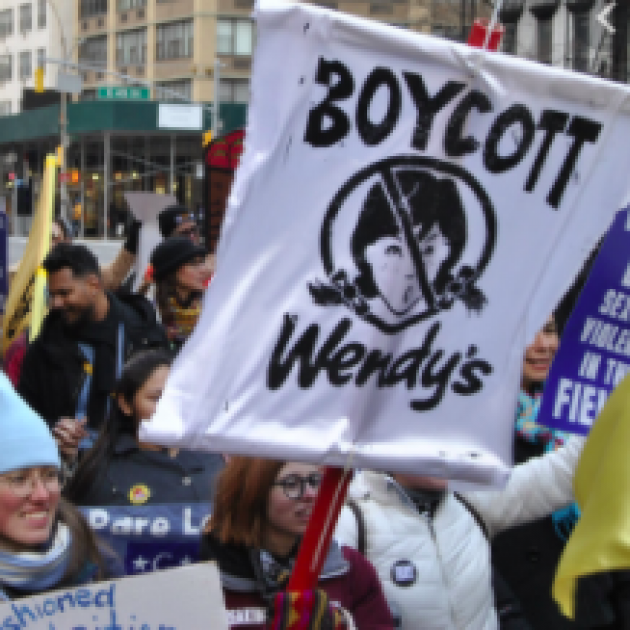 Boycott Wendy's sign