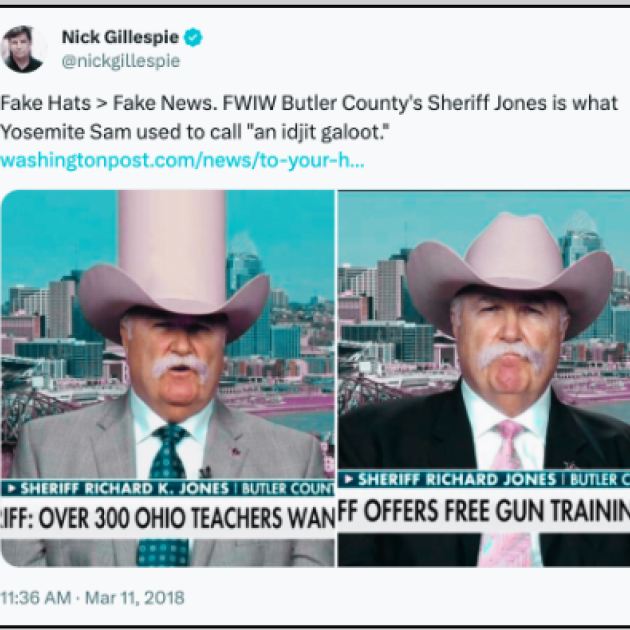 Sheriff in social media post