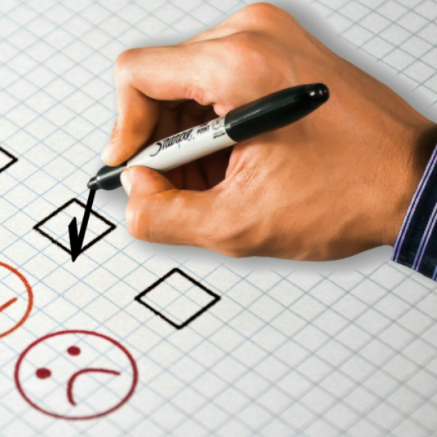 Person taking survey