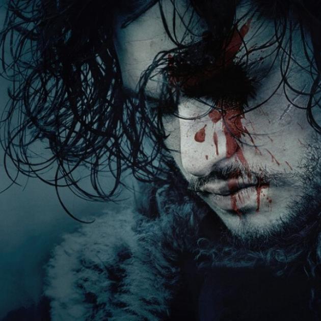 John Snow with blood