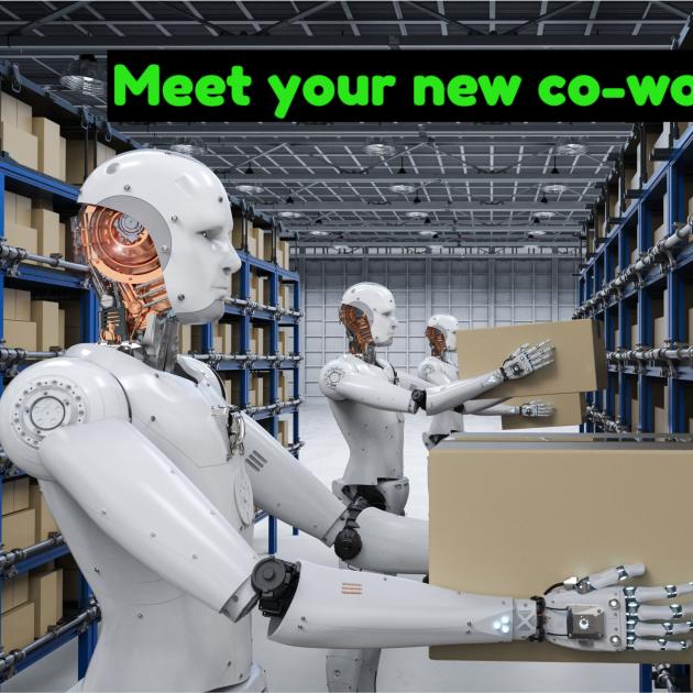 Robot in a warehouse