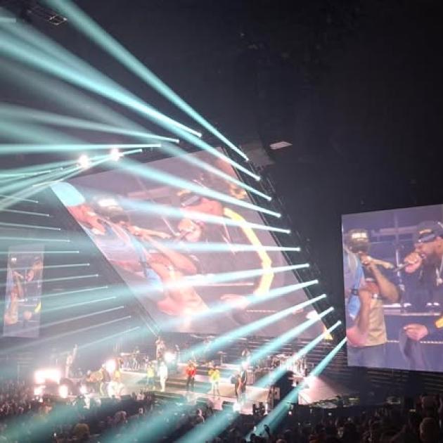 Lights on stage