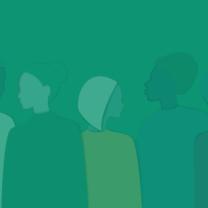 Silhouettes of women