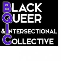 Words Black Queer Intersectional Columbus with each first letter in purple