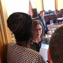 Rep Kennedy Kent Barred From Meeting By Democratic Minority Caucus Legal Counsel Sarah Cherry