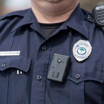 Policeman with bodycam