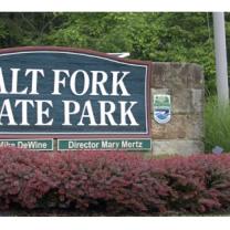 Sign for Salt Fork State Park