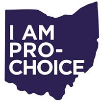Ohio state with words I am pro choice