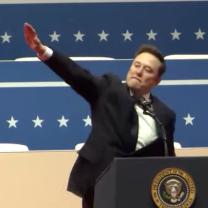 Musk giving Nazi salute