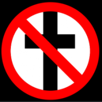 No sign through a cross