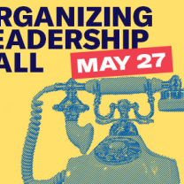Old fashioned phone and words Organizing Leadership Call May 27