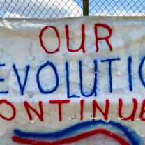 Our Revolution Continues banner