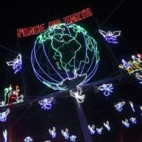 Earth and words Peace on Earth