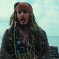 Johnny Depp as Jack Sparrow the pirate