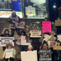 Rodeo protest