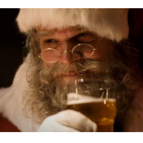 Santa drinking alcohol