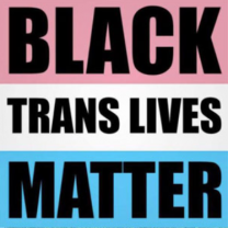 Sign saying Black Trans Lives Matter