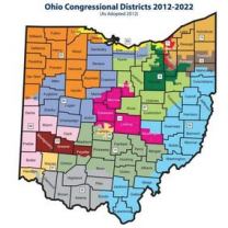 Map of Ohio's Congressional districts
