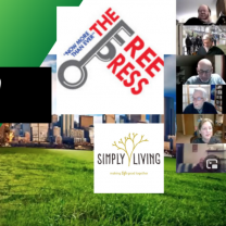 Collage of pictures from salon