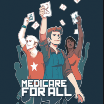 People with arms raised