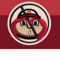 Wendy's logo with "no" sign on it