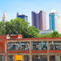 Building and Columbus skyline
