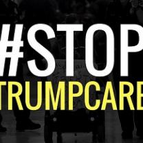 words Stop Trumpcare