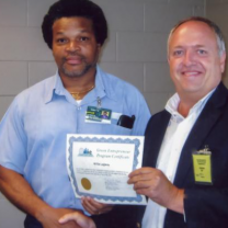 Willie receiving award