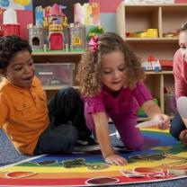 Kids playing at childcare center