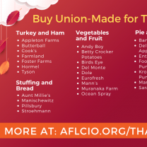 List of union foods