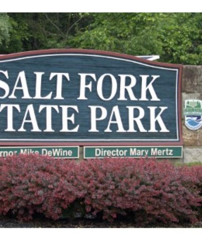 Sign for Salt Fork State Park