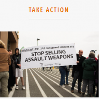 Protest against assault weapons