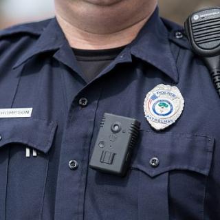 Policeman with bodycam