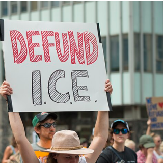 Defund ICE sign