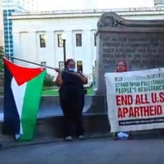 Woman talking at the Ohio Statehouse